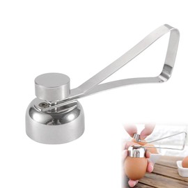 COZERI Edelstahl Eieröffner, Großer Eierköpfer für Gekochte Eier, 304 Edelstahl Schalenöffner, Ei Öffner für Rohes/Weiches Hartgekochtes Ei, Praktisches Küchenwerkzeug