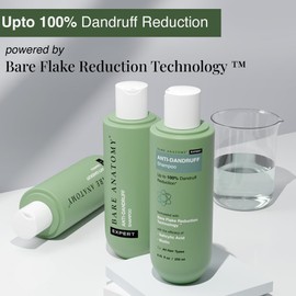 Bare Anatomy Expert Anti-Dandruff Shampoo Targets Oily Scalp And Sheds Dry Flakes Clears away dandruff flakes Relieves from excessive oil 8.4 Ounce