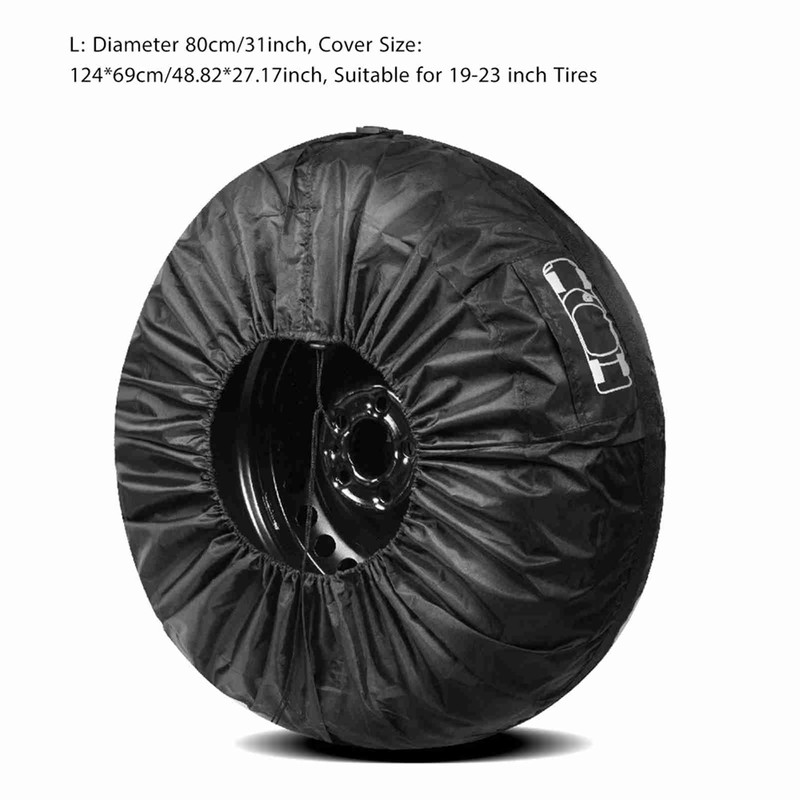 4PCS Tire Covers, Waterproof Spare Tire Covers Tough Tire Wheel