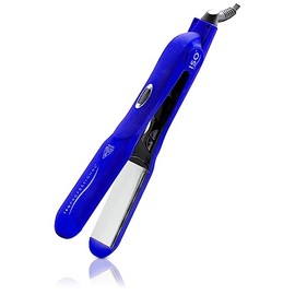 ISO Beauty ISOHSGCBLU50-705 Digital Infrared Technology 1.5' Titanium-Plated Flat Iron - Gold Collection - Blue