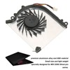 GS60 CPU Cooling Fan 3Pin Connector Durable Metal ABS Light