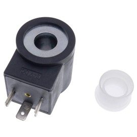 Solarhome 24V 6306024 Solenoid Valve Coil 3 Prong DIN Connector Compatible with HydraForce Valve Stem Series 08 80 88 98 （1/2”Hole）