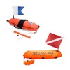 Seafard International Dive Flags - 2Pack Scuba Diver Flag (20