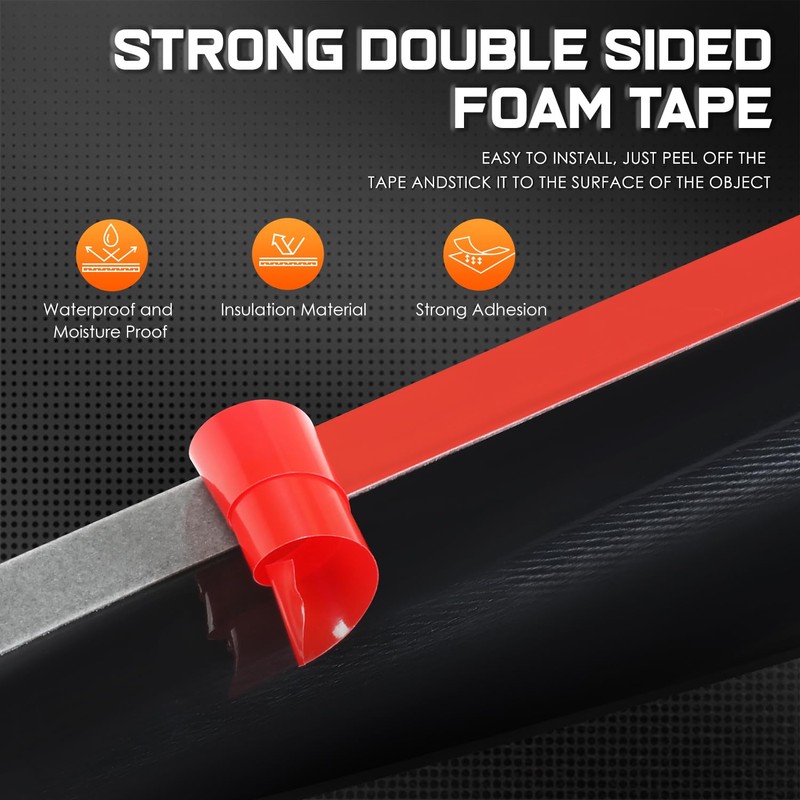PM PERFORMOTOR 4Pcs Side Window Visors Deflector Compatible with 2007-2012