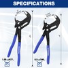 WORKPRO Pliers Wrench Set, 7 & 10-Inch CR-V Construction Wrench