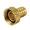 Agora-Tec Brass Hose Nozzle 3/4 Inch (19 mm) to 1
