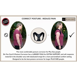 Plus Size Posture Corrector Heavy Duty Back Support for Larger Men & Women