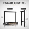 Bamboo Multi Guitar Stand, Folding Guitar Rack for Multiple Guitars,