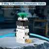VIILOCK Pneumatic Mechanical Valve, 1/4” NPT 3 Way 2 Position