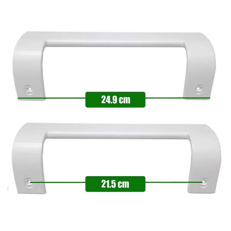 Set of 2 White Door Handles Compatible with Beko Savoid