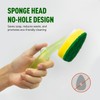 Semiale Non Scratch Dishwand Refills Sponge Heads, Heavy Duty Scrub