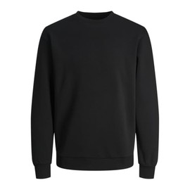 JACK & JONES Male Sweatshirt Plain Sweatshirt, black