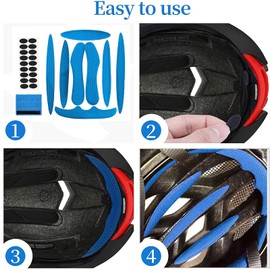 20-piece set bicycle replacement foam pad, bicycle helmet pad, safety helmet inner padding accessories, used for bicycles, motorcycles, suitable for most helmet protection accessories