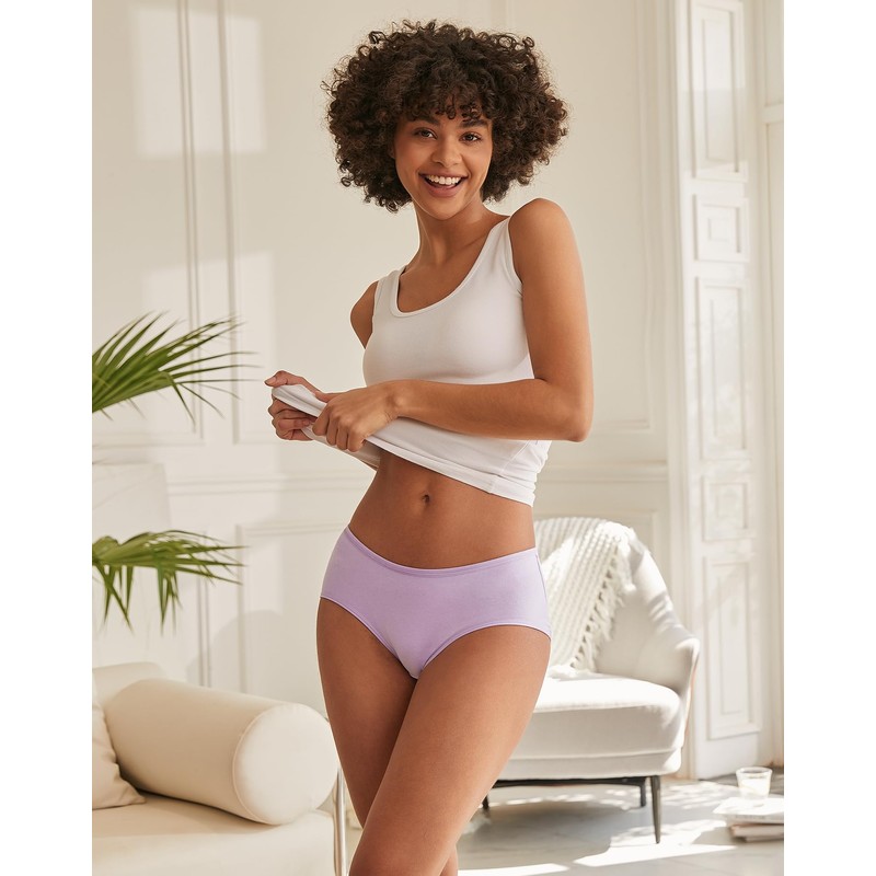 Innersy Women’s Underpants, Cotton, Breathable, Medium Waist Panties, Pack of