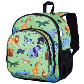 Wildkin 12-inch Kids Backpack – Padded, Adjustable, Ideal for Daycare & Travel - Wild Animals