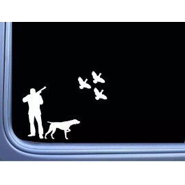 EZSTIK Quail Hunter German Shorthaired Pointer J869 8 inch Sticker dog Decal