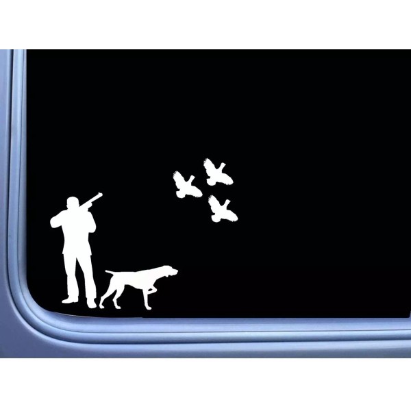 EZSTIK Quail Hunter German Shorthaired Pointer J869 8 inch Sticker
