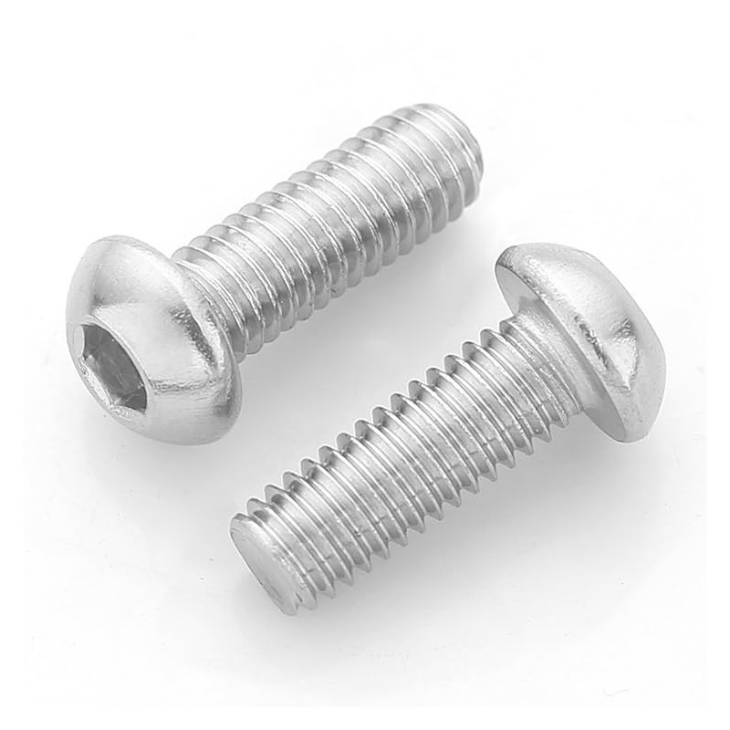 M3x14mm Button Head Screws, 75Pcs M3-0.5x14mm Button Head Socket Cap