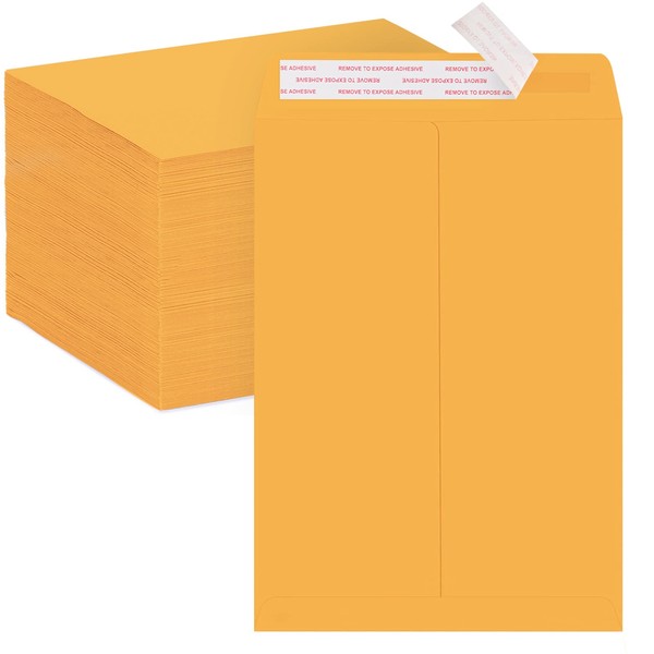 ACSTEP Manila Envelopes Self Seal 9 x12 100pack, 9 x12 Mailing Envelopes in Yelllow, Manilla envelopes 9 x12 for Mailing, 100pack