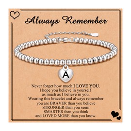 Teen Girl Gifts Trendy Stuff, Initial Charm Bracelets for Teen Girls Jewelry Gifts for Teenage Girls Ideas 8 10 11 13 14 15 16 18 Year Old Girls Birthday Christmas Gifts for Girls Teens Teenager Daughter Granddaughter Niece