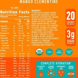 QVC Roar Organic 12 Bottle Vitamin and Electrolyte Beverage - Flavor: Mango Clementine