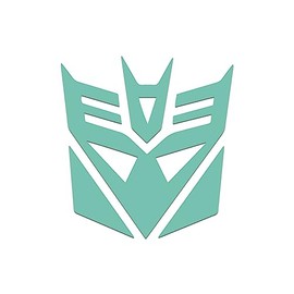 Decepticon Helmet Sticker Vinyl Decal Notebook Car Window Laptop 5" x 4.75" (Mint)