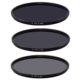 ICE 77mm IR Cut Set of 3 Filters MC ND8 ND64 ND1000 Neutral Density ND 3, 6, 10 Stop Optical Glass 77