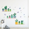 astylishome Wall Stickers Kids Green Potted Plant Decal Butterfly Wallpaper