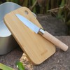 MiliCamp Large Mestin Cutting Board Bamboo Coaster Cup Trivet Plate