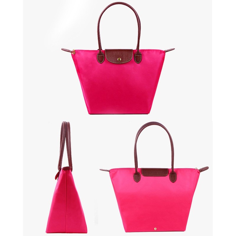 Blostirno Women's Tote Bag, Nylon, Foldable, Handbag, Waterproof, For Work,