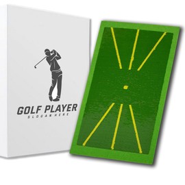 Hochwertige Golf-Trainingsmatte – Weg-Feedback-Golf-Trainingsmatte – Indoor/Outdoor Schlagmatte – Fortschrittliche Anleitungen und Gummi-Rückseite Golfzubehör