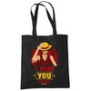 clothinx Strawhat Crew Shopping Bag, black