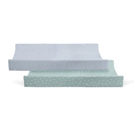 Bubba Blue Nordic Waterproof Change Mat Cover, 48 x 82 cm Size, Sky/Mint (Pack of 2)