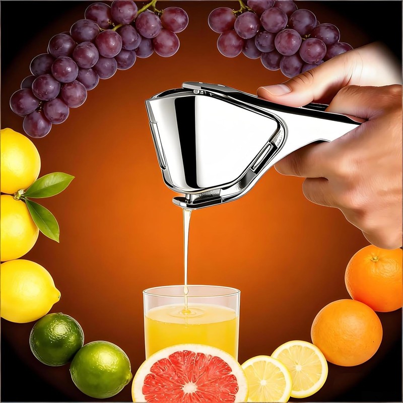 Lemon Squeezer, Stainless Steel Lemon Juicer, Hand Juicer, Manual Citrus