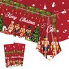 2pcs Christmas Table Cloth Party Plastic Xmas Tablecloths,137*274cm Nutcracker Table
