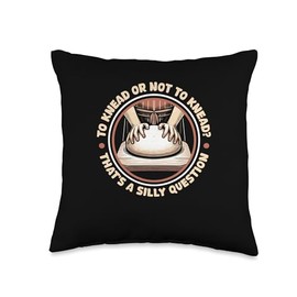 Knead Crust - Dough Baking Baker Sourdough Bread Throw Pillow
