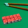 HMQQ Billiards Chalk (Dark red Set of 12)
