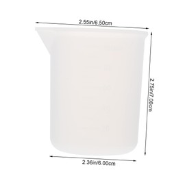 KICHOUSE 1set Graduated Measuring Cups and Dropper Kit for DIY Craft Making Safe for Lab and Kitchen Use Craft Tool Set