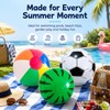 3 Pack Inflatable Beach Balls - Watermelon & Football Designs
