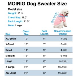 MOIRIG Dog Sweater, Dog Sweaters for Small Dogs, 2, 3 Pack Warm Soft Pet Clothes for Puppy, Medium Large Cat, Dogs Girl or Boy, Dog Shirt for Winter Christmas (Pink+Purple+Red, Medium)