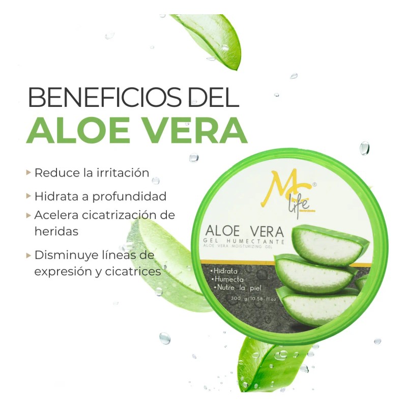 3 Gel Humectante Aloe Vera Revitaliza Nutre Humecta. Mc Life