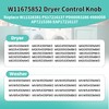 W11675852 W11328381 Washer Dryer Control Knob Timing Knob (Large) Compatible