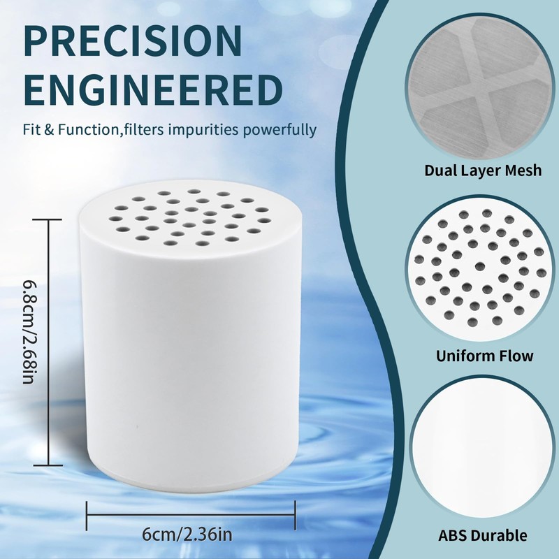 3Pcs Replacement Shower Filters Compatible with MDhair