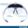 YOCTOSUN LED Head Magnifier, Rechargeable Hands Free Headband Magnifying Glasses