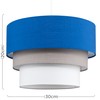 MiniSun | Round Modern 3 Tier Fabric Ceiling Pendant Light