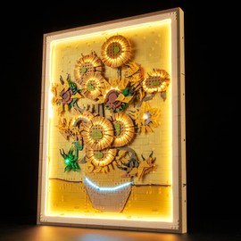YEABRICKS LED Light for 31215 Art Vincent Van Gogh - Sunflower Building Blocks Model (Building Blocks Set Not Included)