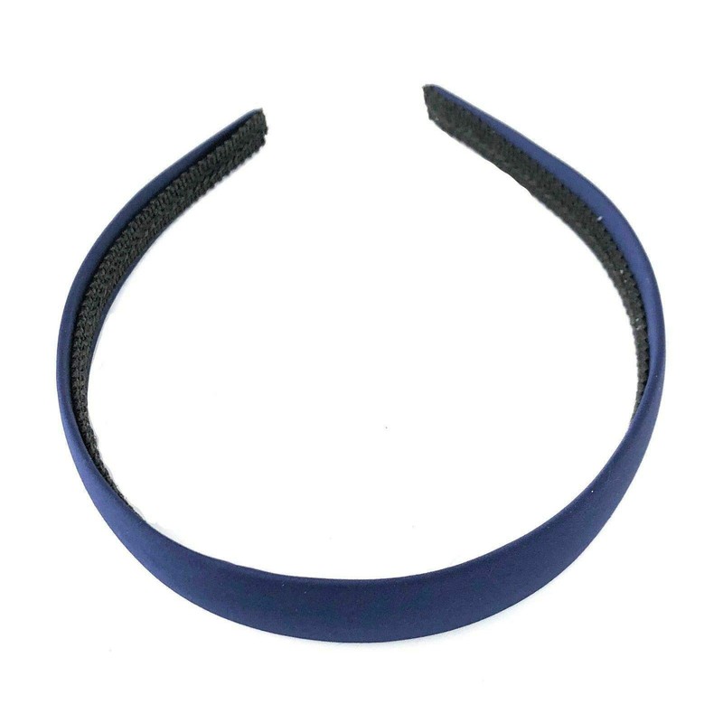 All Accessories® 2.5cm (1") Wide Navy Blue Satin Covered Alice