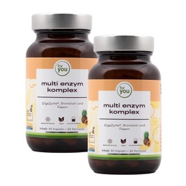 for you Multi Enzyme Complex – 2 x 60 Capsules Double Pack Multienzymes by DigeZyme with Alpha Amylase, Neutral Protease, Cellulase, Lactase & Lipase Made by Fermentation + Bromelain & Papain