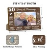 50th Wedding Anniversary Picture Frame, 50 Years Of Marriage Gifts
