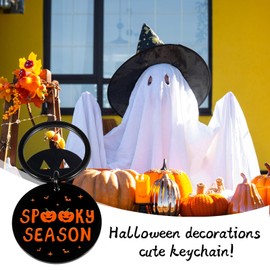 Cute Christmas Gifts for Her Him, Gag Gifts Pumpkin Decorations, Christmas Keychain, Spooky Season Keychain, Stocking Stuffers for Teen Girls, White Elephant Gifts for Adults Spooky Gifts Scream Merch